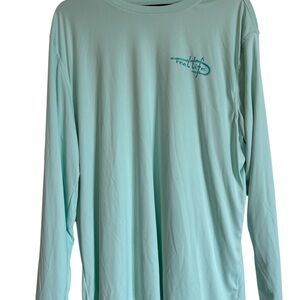 Mint Green Long Sleeve Shirt Fishing Shirt